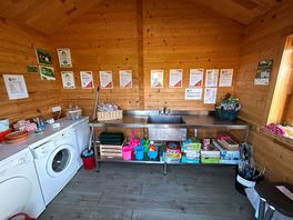 Wash up area