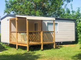 Static caravan exterior