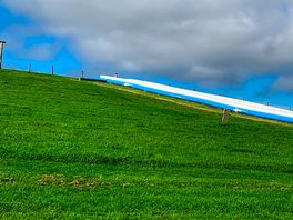 Massive water slide that all the kids on site spent a lot of time on