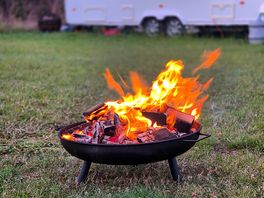 Our camp fire - wood and the burner are provided on site.