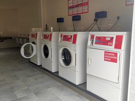 Laundry area. 6 euro washing and 6 euro drying