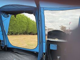 Inside the tent