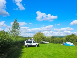 Oir tent on the right.