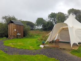 Tent and compost loo