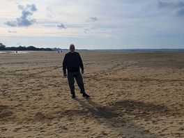 Enormous beach. couldnt see the sea when tide was out.