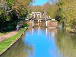 Beautiful canalside walks from the site