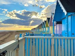 Beach huts on the front