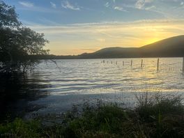 Sunset over the lake