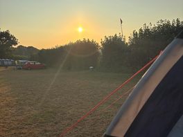 Sunrise over the field