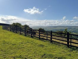 Camping field overlooking Wensleydale