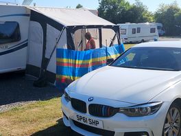 2nd visit with awning and dogs, 31 degs this weekend