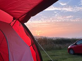 View from tent pitches
