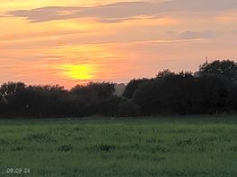 Sunset.