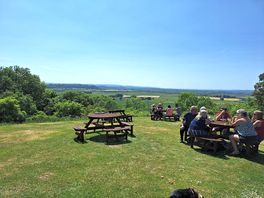 A pint with a view
