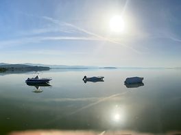 Alba dalla spiaggia del badiaccia
