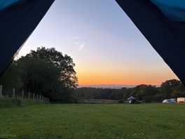 Sun set at the place.