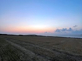 View from bottom of site - amazing sunsets