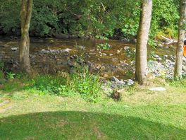 Right next to the stream