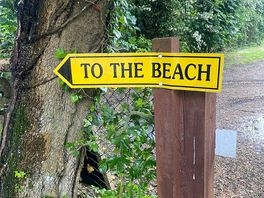 Beach sign