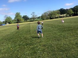 The pitch, open, free.