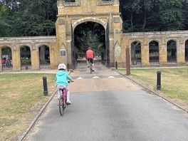 Cycling on to the site