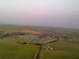 Campsite from the air