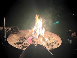 Fire pit which is also a bbq