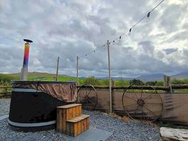 Wood fired hot tub