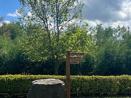 Welcoming entrance to site