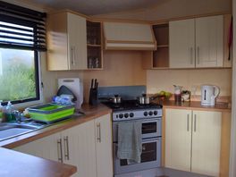 Inside - kitchen area