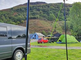 Views as we chilled by our vans