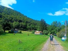 The walk to the toilet block