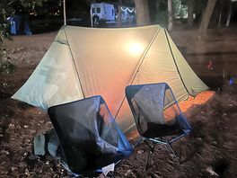 Camp at night