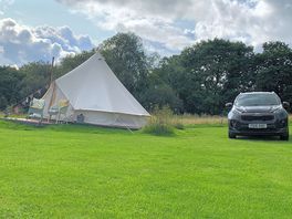 The bell tent very cosy