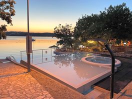 Pool at night