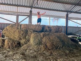 Hay barn play area