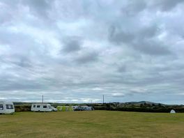 The campsite field with electric hookup