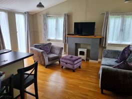The living room inside our lodge