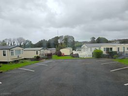 The static homes on site are lovely clean and tidy looking outside