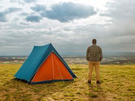 Camping with a stunning view