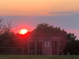 Sunset over campsite