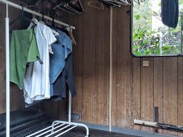 Drying room for laundry.