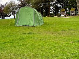 Showing off the field, could pitch where you wanted within allocated area