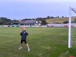 Football pitch right next door