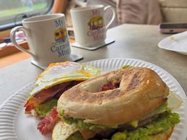 Relaxing breakfast