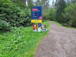 Advert on west highland way on doorstep