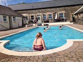 Pool was nice, but cold