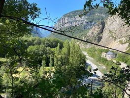 View from caserío san marcial campsite.