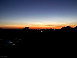 Sun set at the place.