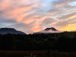 Sunset view from my tent